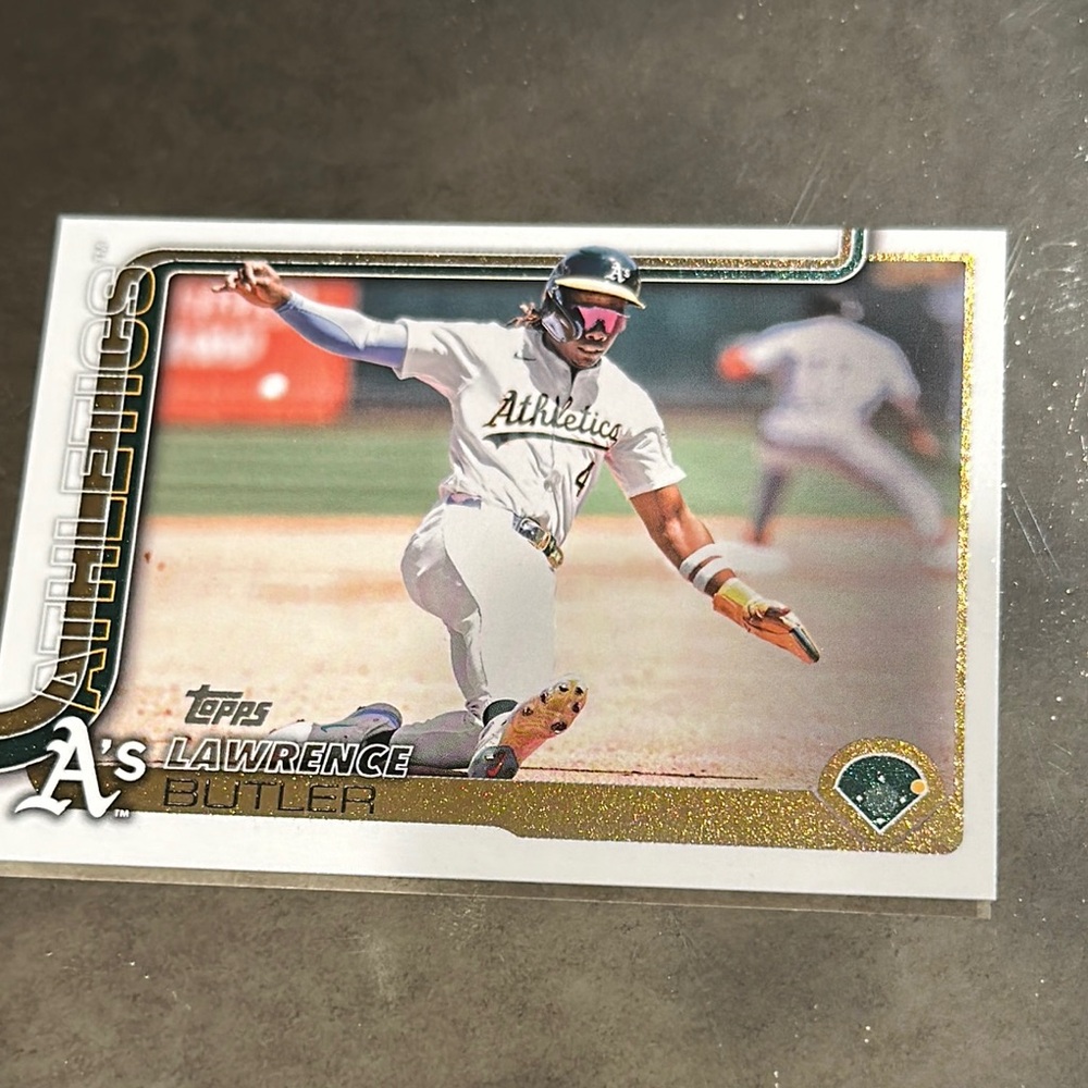 Topps Gold and White Baseball Card